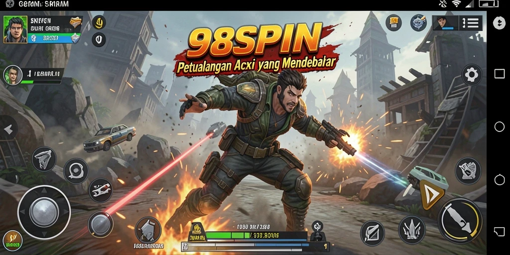 Momen aksi seru di 98SPIN dengan gameplay menantang.