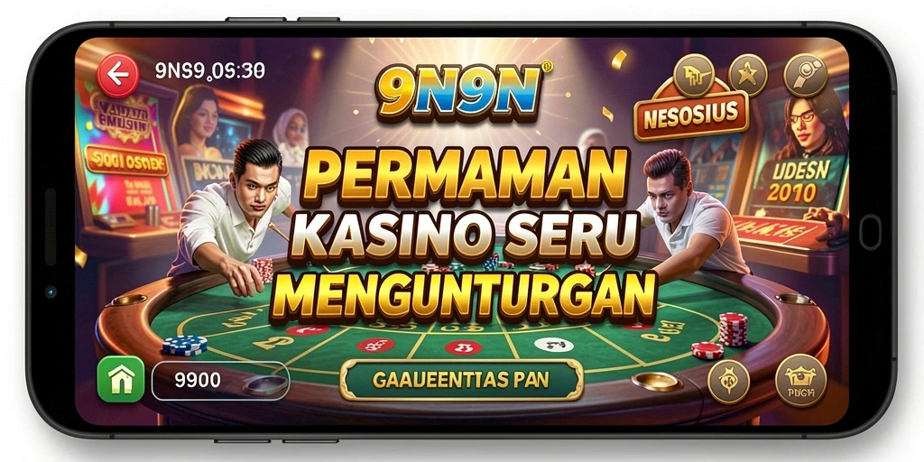 Tampilan gameplay seru dari aplikasi Kasino 9N9N.