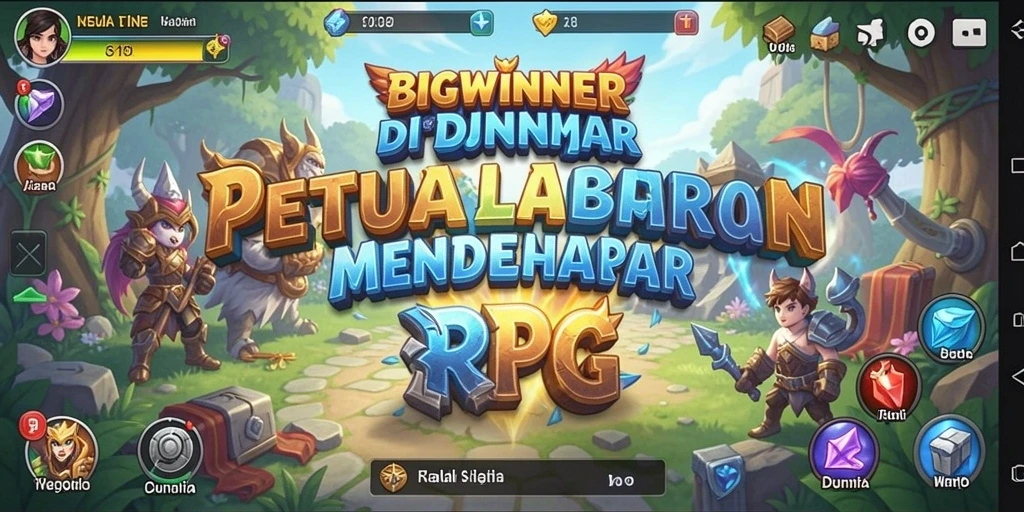 Tampilan menarik dalam gameplay RPG BIGWINNER yang memukau.