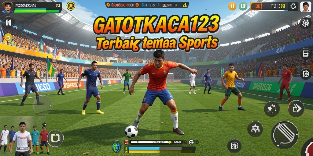 Screenshot gameplay GATOTKACA123 yang menunjukkan aksi olahraga yang seru.