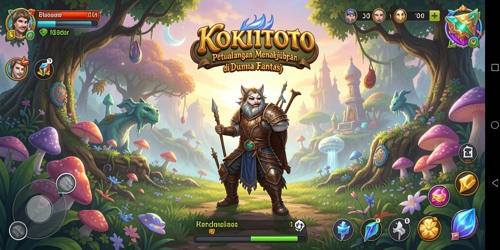 Screenshot KOKITOTO menampilkan aksi pertarungan RPG yang menarik.
