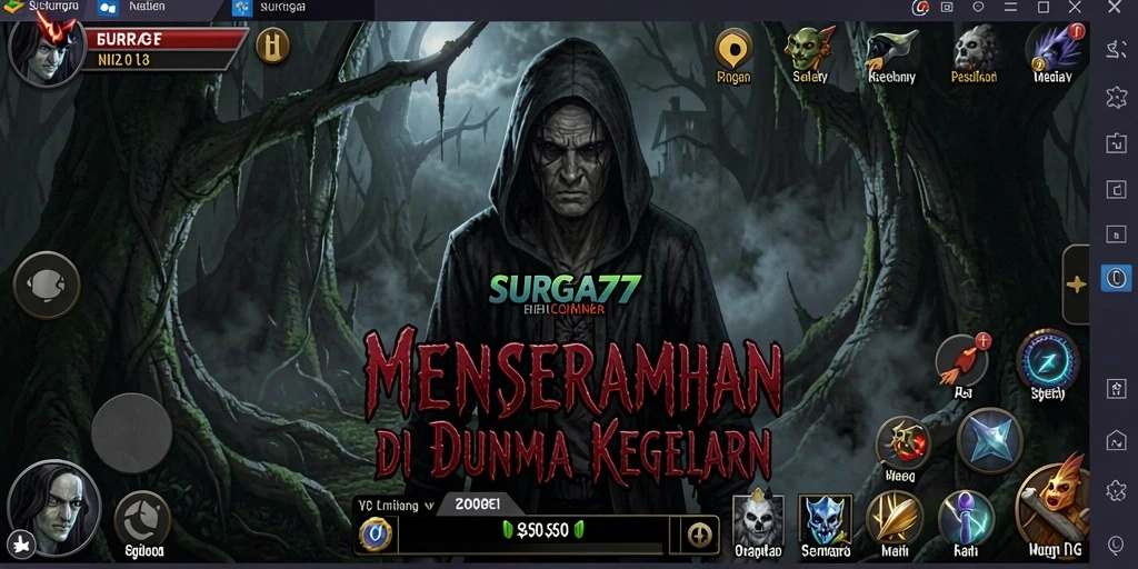 Gameplay SURGA77 yang menyeramkan dengan atmosfer mencekam.