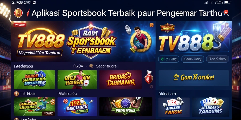 Tampilan menarik dari gameplay Sportsbook TV888 yang interaktif.
