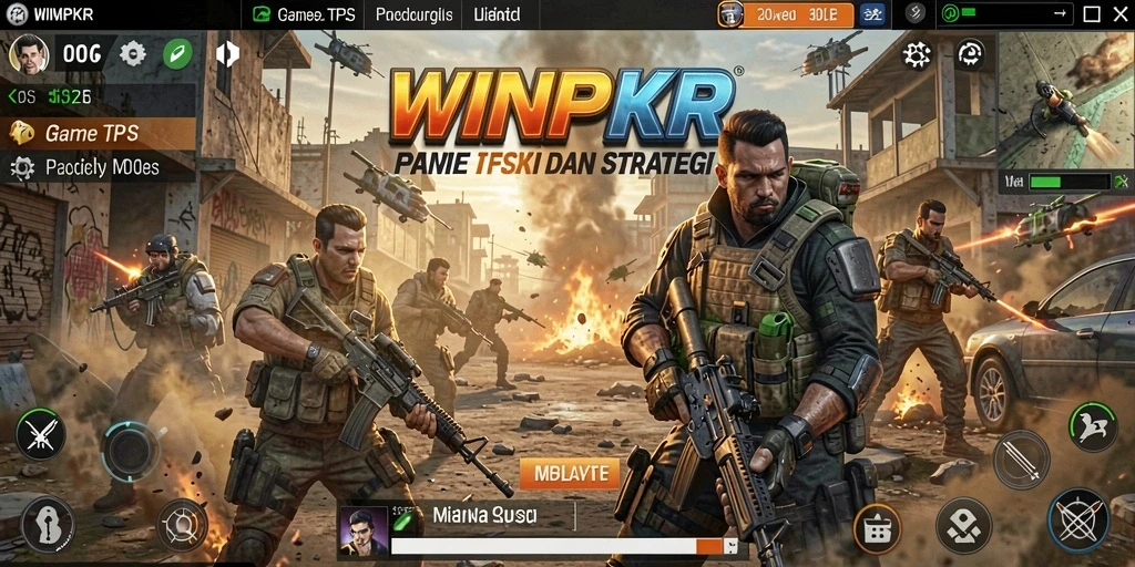 Tampilan dinamis dari gameplay TPS WINPKR yang mendebarkan.